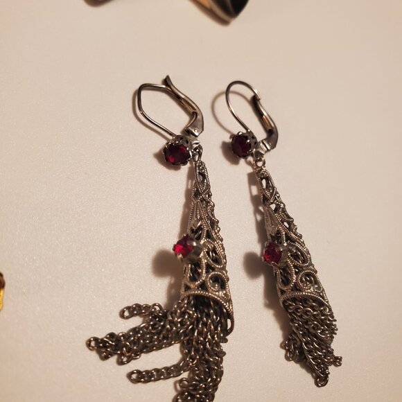 7 Pair of Earrings,  items # A- 1216- 1222, wt.55 grams. - Picture 9 of 16